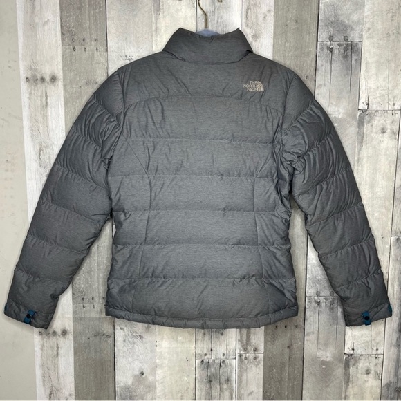 The North Face Nuptse jacket puffer coat 700 goose down xs gray blue - Picture 2 of 9
